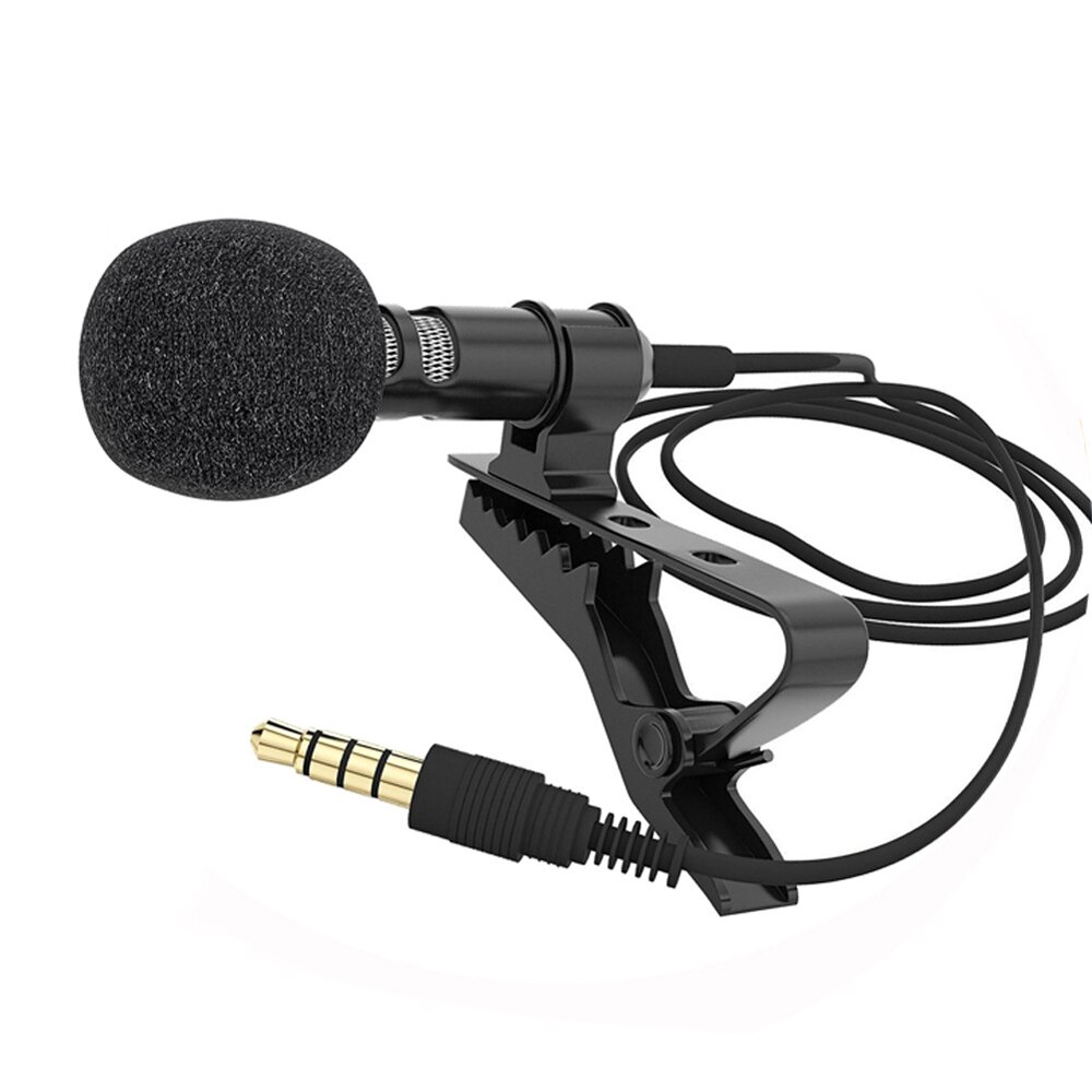 Portatile di Qualità Professionale Lavalier Microfono del Mic 3.5 millimetri Martinetti Omnidirezionale Clip-on Microfono per la Registrazione di Video In Diretta