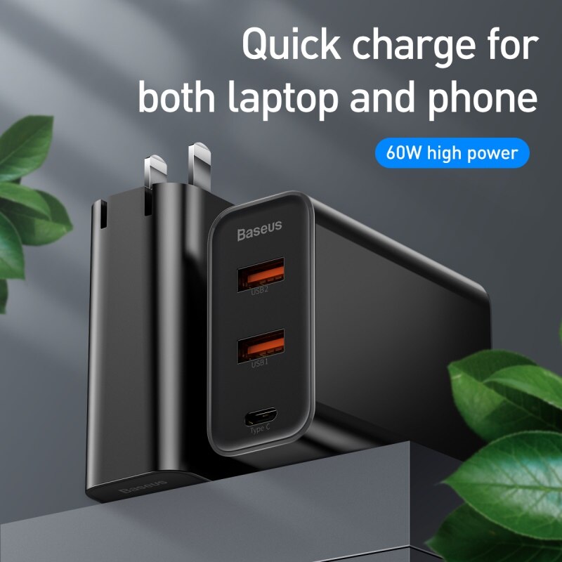 Baseus 60W Quick Charge 4.0 3.0 Multi Usb Charger Voor Iphone Samsung Ipad Pro Macbook Scp QC4.0 QC3.0 Qc type C Pd Fast Charger