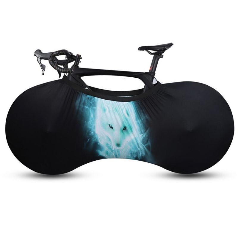 Universal støvtæt mountainbike-dæksel indendørs mtb-cykelhjul ridsefast elastisk beskyttelse gear opbevaringspose adgang: E