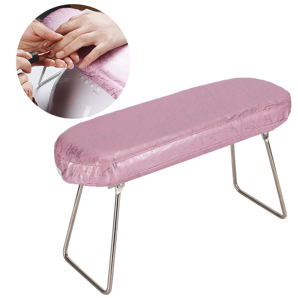 Almohada plegable para manicura, resistente a la suciedad, de cuero PU, para Reposabrazos de manicura con soporte para manos