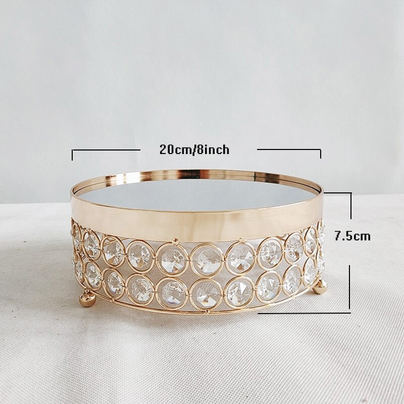 1Pcs Cake Stand Round Cupcake Stands Metal Dessert Display Cake Stands,: 8Inch