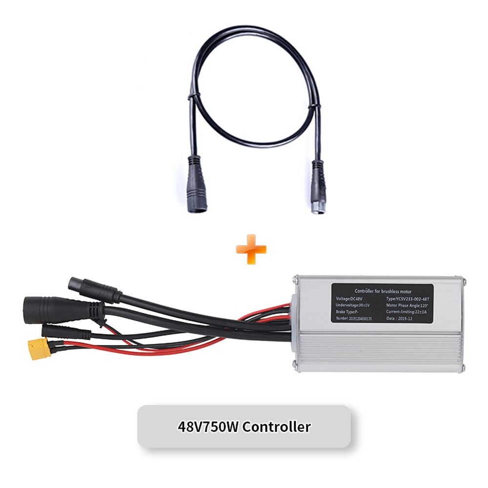 Contrôleur de moteur de moyeu de vélo électrique, pour Bafang 36V 48V 250W 350W 500W 750W, moteur Hub 9 broches, accessoires de vélo électrique: 750W 90cm Set