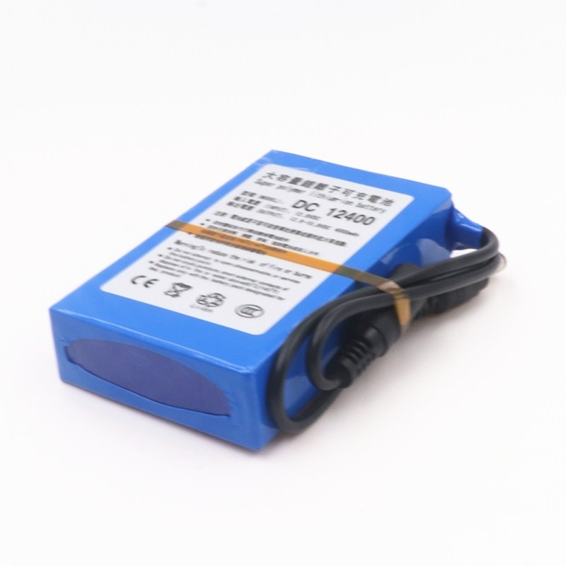 DC 12 V 4000 mAh Li-lon DC12V Super Rechargeable Battery + AC Charger + explosion-proof switch US/EU Plug