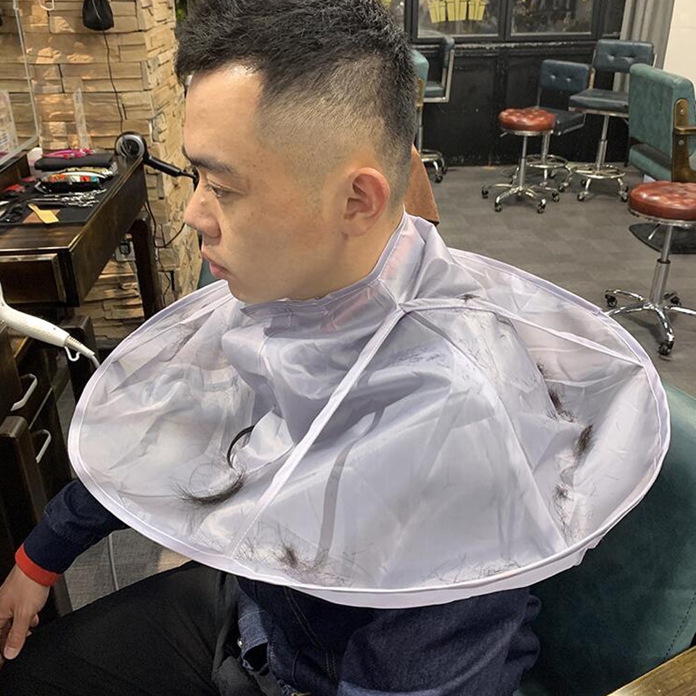 Haar Schneiden Schürze Rasieren Bart Friseur Schürzen für Friseur Haarschnitt Mantel Regenschirm Kap wickeln Kleid Abdeckung Haar Sammlung