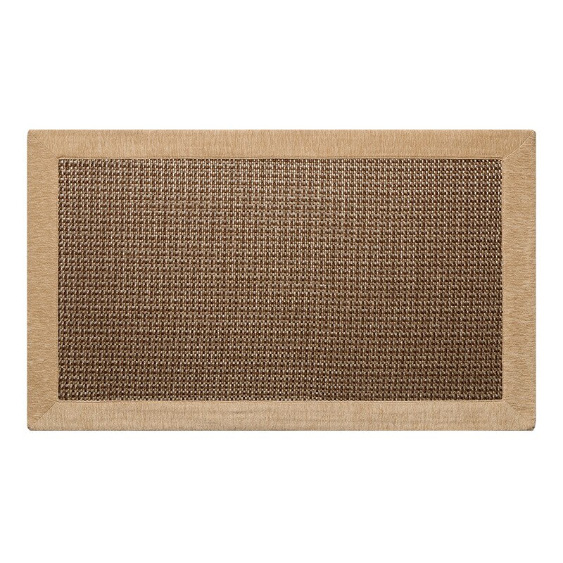 Alfombra de yute para cocina, tapete de para el fregadero, para exteriores, entrada: Brown / 50cmX80cm