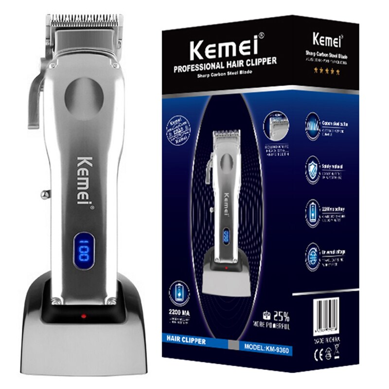 all metal hair trimmer electric adjustable hair clipper rechargeable hair cutting machine wire&wireless haircut