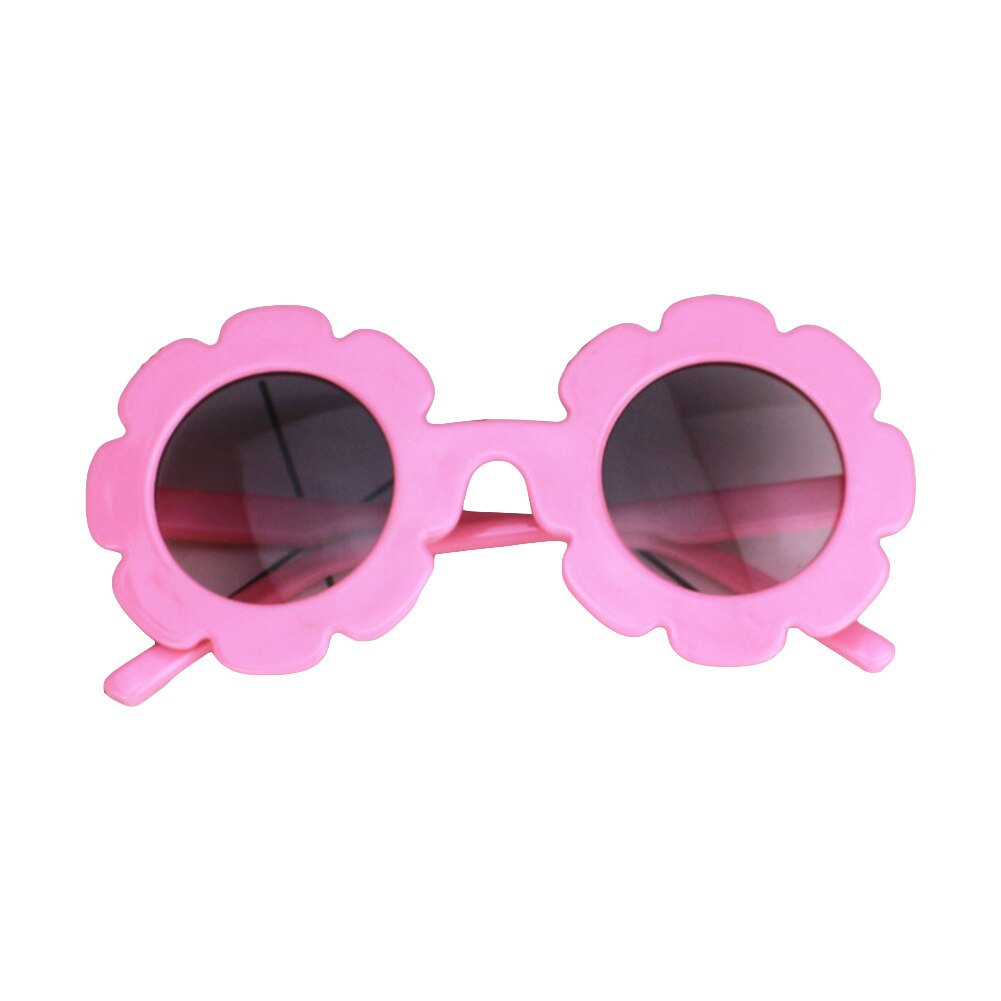 Focusnorm sommer sødt legetøj børn solsikke solbriller 6 farver stel solbriller anti-uv beskyttelse reflekterende solbriller: E