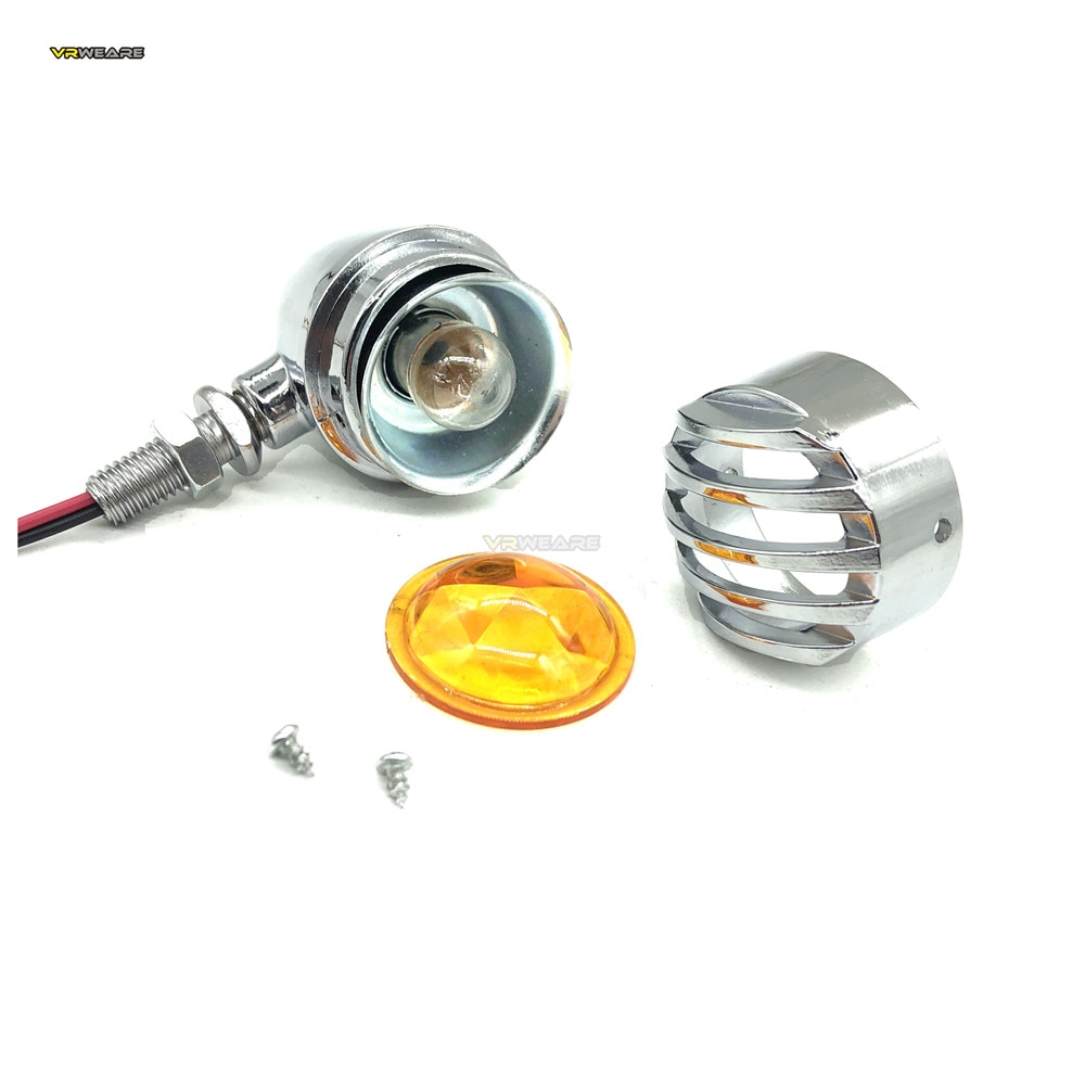 General Bullet Motorcycle Turn Signal Tail Light Bobber Chopper Cafe Racer Indicator Lamp for Harley Davidson Dyna Street Glide