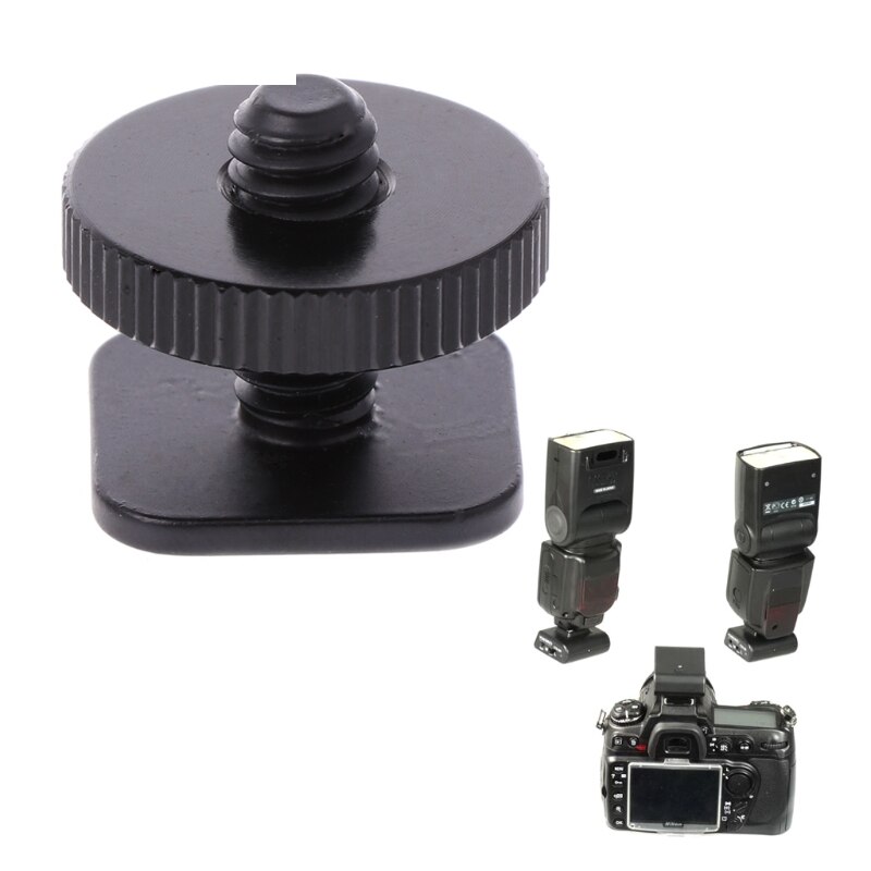 1/4 Inch Single Layer Statief Schroef Naar Studio Flash Shoe Adapter Voor Nikon