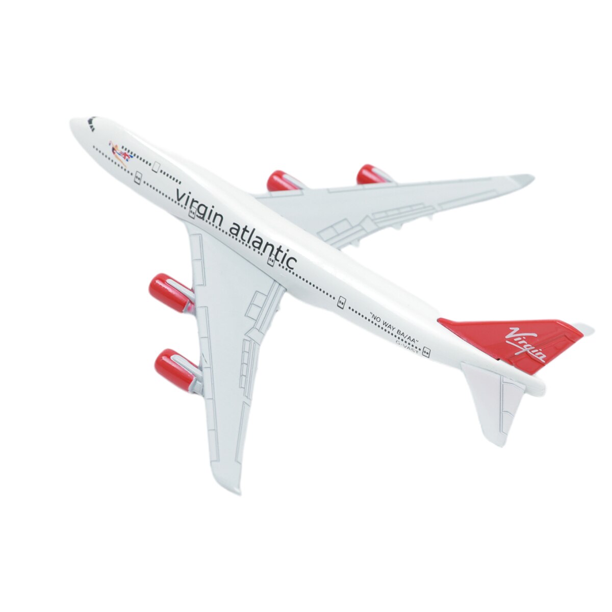 British Virgin B747 aeroplano in lega pressofuso modello 15cm World Aviation da collezione Souvenir Ornament Miniature