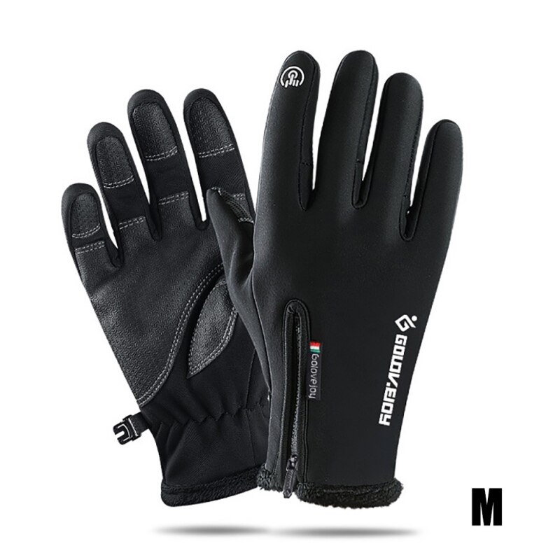Guanti termici caldi invernali Touchscreen per biciclette guanti a dito pieno campeggio esterno escursionismo moto guanti antivento impermeabili #