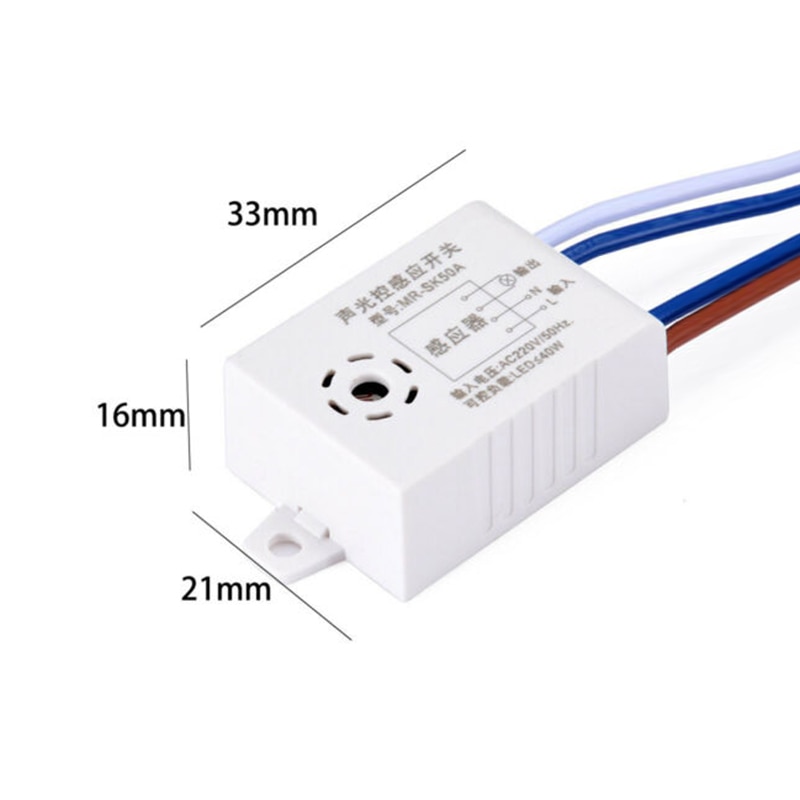 220V Automatic Sound Voice Sensor For On Off Street Light Switch Photo Control Voice Sensor Light Switch muebles