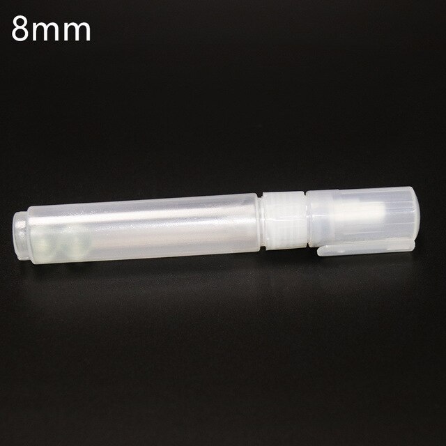 1 st flytande tom penna white board penna 3mm / 5mm / 6.5mm/8mm/10mm/15mm/30mm pris kan användas flera gånger: 8mm