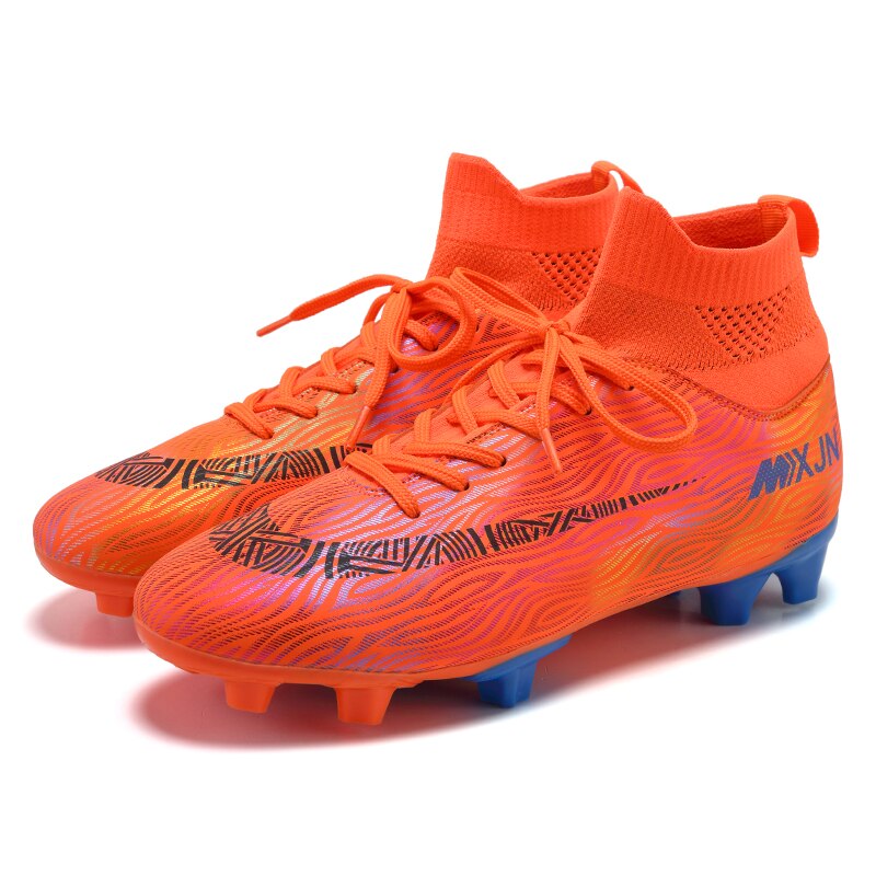 Futsal Soccer Shoes Chuteira Futebol Soccer Shoes Competition Training Men Football Boots Soccer Cleats Sneakers: SG orange