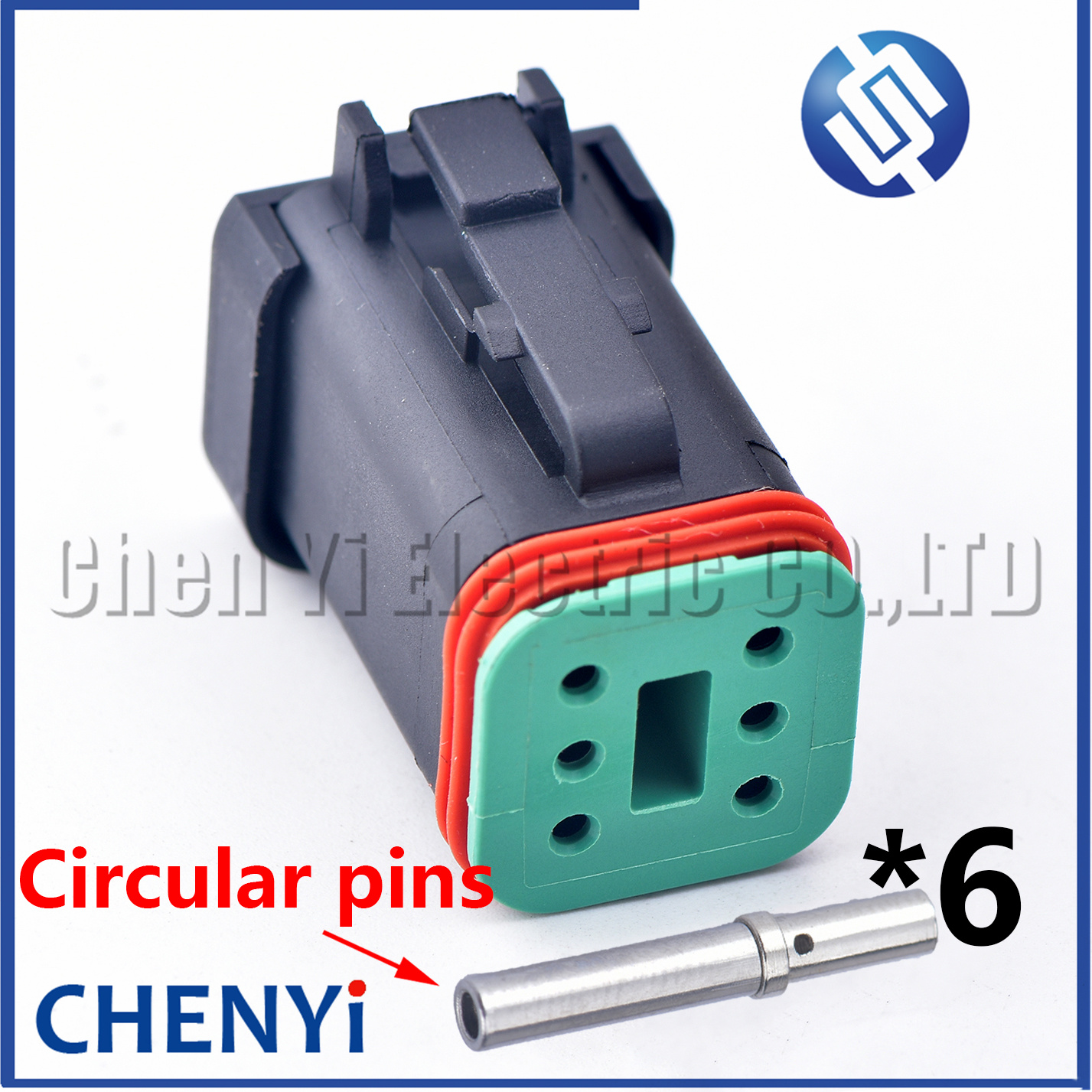 6 Pin Black DT series Connector Waterproof Plug Socket DT06-6S DT04-6P DT06-6S-E005 DT04-6P-E005 For Engineering Vehicle Deutsch: Ivory