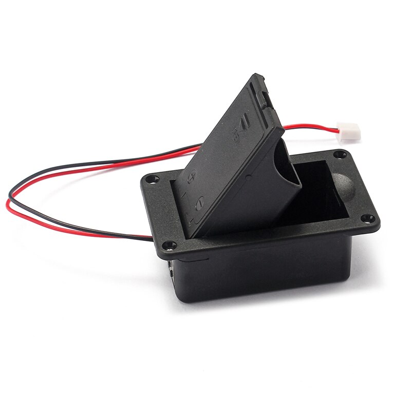 1Pc 9V Batterij Houder Case Box Cover Voor Gitaar Bas Actieve Pickup Connector