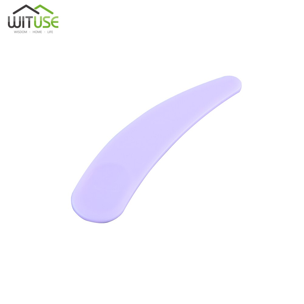 Neue 10/20/50 teile/satz Mini Kosmetik Spatel Scoop Einweg Maske Weiß Rosa Lila Schwarz Kunststoff Löffel machen-hoch maquillage Werkzeuge: Violett / 10 Stücke
