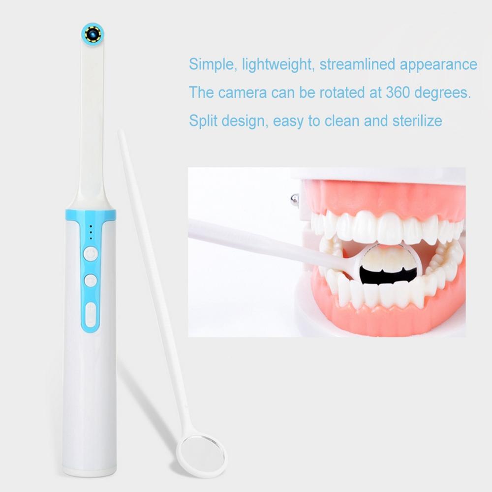 1080P 2MP CMOS High Definition Wireless WIFI Dental Intraoral Camera 8 LED Waterproof Oral Endoscope USB Cable Mouth Inspection