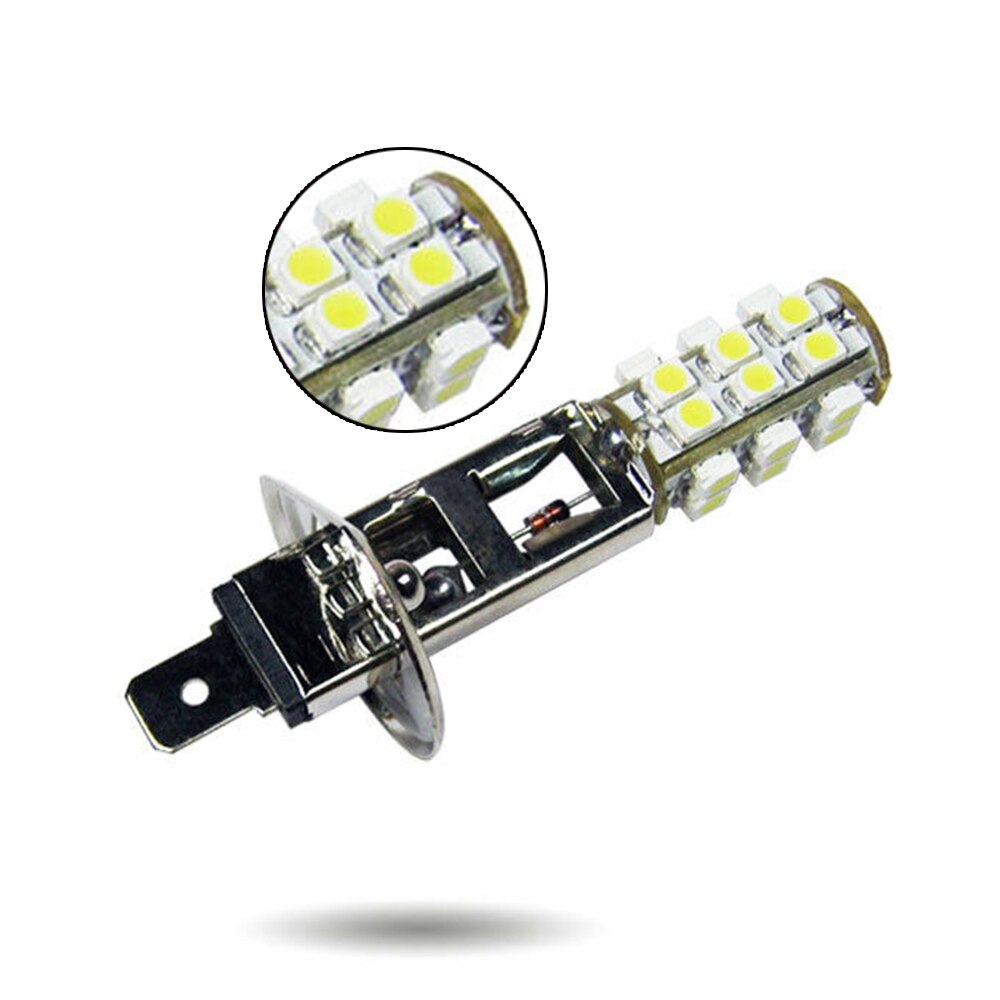 2X Auto H1 25SMD LED Conversie 12V Rijden Mistlamp Richtingaanwijzer Lamp Vervanging Lamp Helder Wit