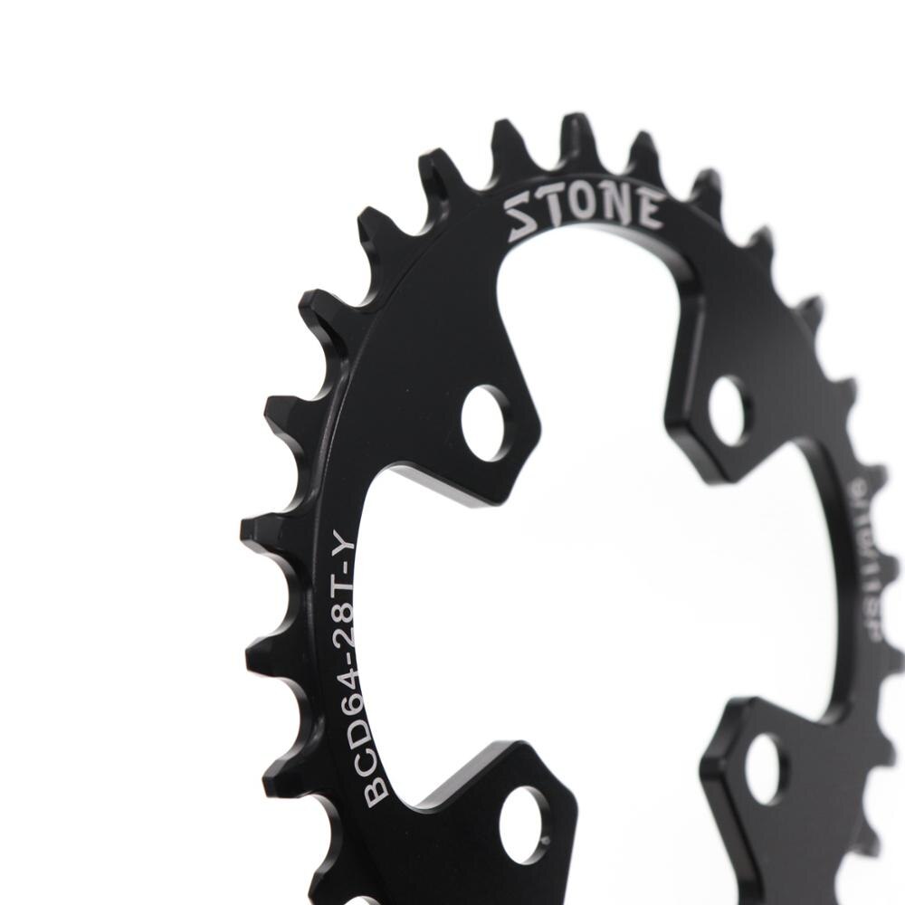 Plato de piedra 64BCD redondo para Shimano XT M780 M785 M782 M960 22t 24t 26t 28T Diente de bicicleta de montaña 64 BCD