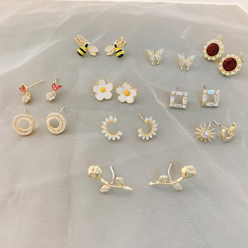 925 Sterling Silver Pin Exquisite Color Gem Inlaid with Beautiful Flower Series Can Prevent Allergy and Increase Temperament