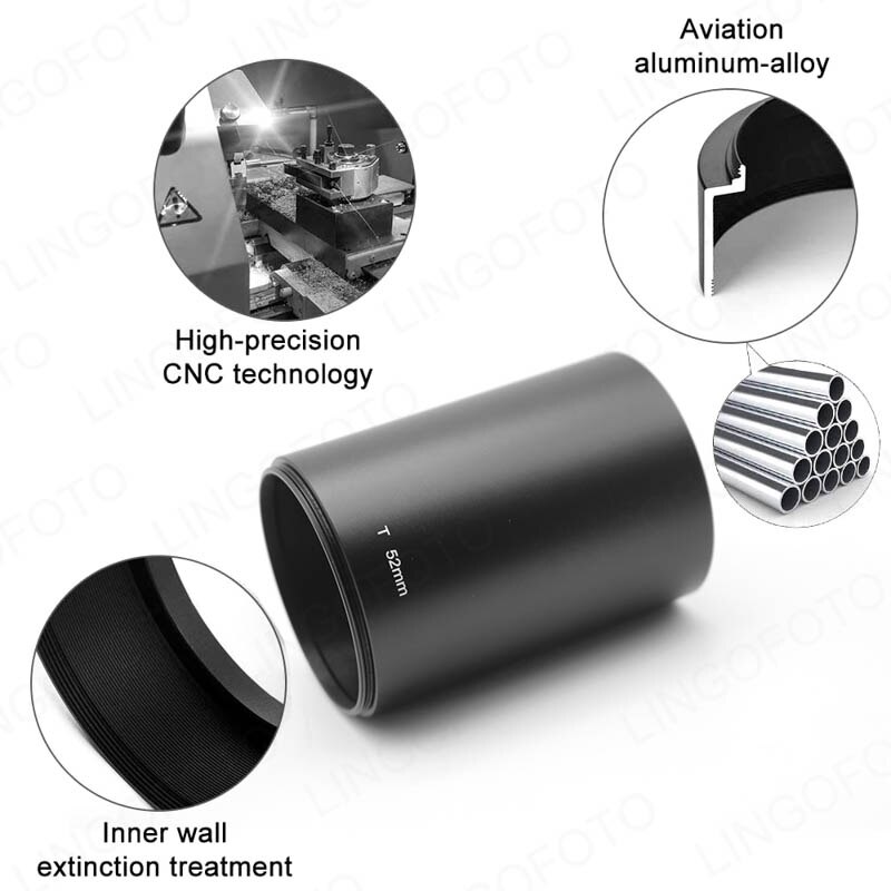 78 Mm Schroef In Metal Zonnekap Voor Spiegel Tele Reflex Camera Lens Met 49 Mm Filter Schroefdraad Absorberen Onnodige omgevingslicht