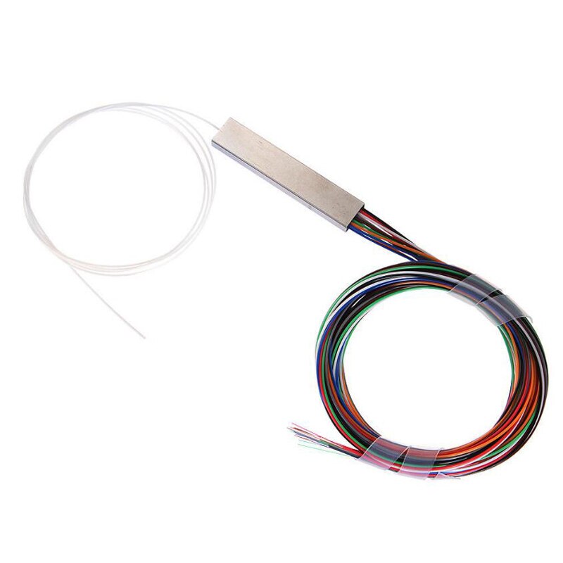 10pcs optional white or colorful 1x16 model mini Steel Tube plc splitter Without Connector