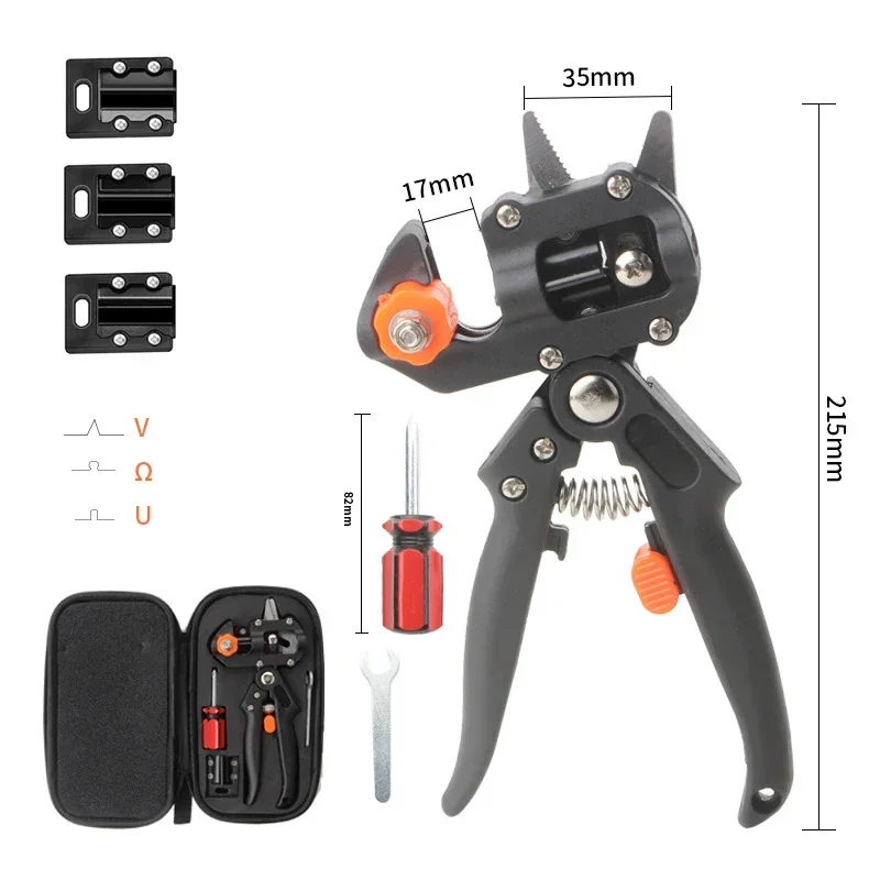 Kit d'Outils de Greffage 2 en 1, Sécateur de Jardin avec Remplacement de Branches de Plantes, de Vigne, d'Arbres Fruitiers, Analyste d'Outils de Coupe, Ciseaux: green