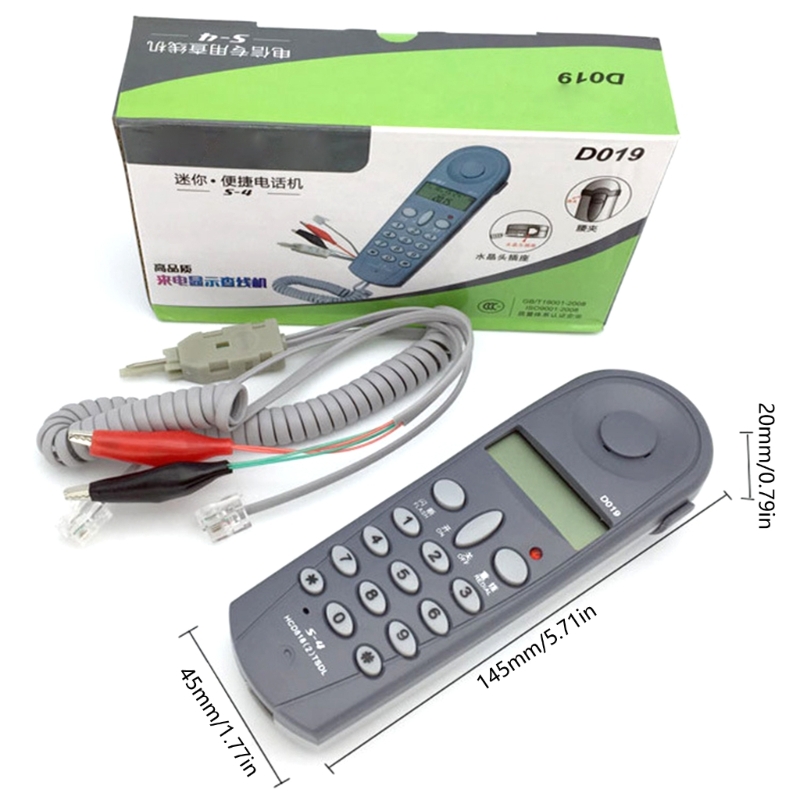 Schnur gebundenes Telefon Test telefon, d019 Festnetz telefon mit Anrufer-Display-Telefonen mit großer Taste für zu Hause, Büros