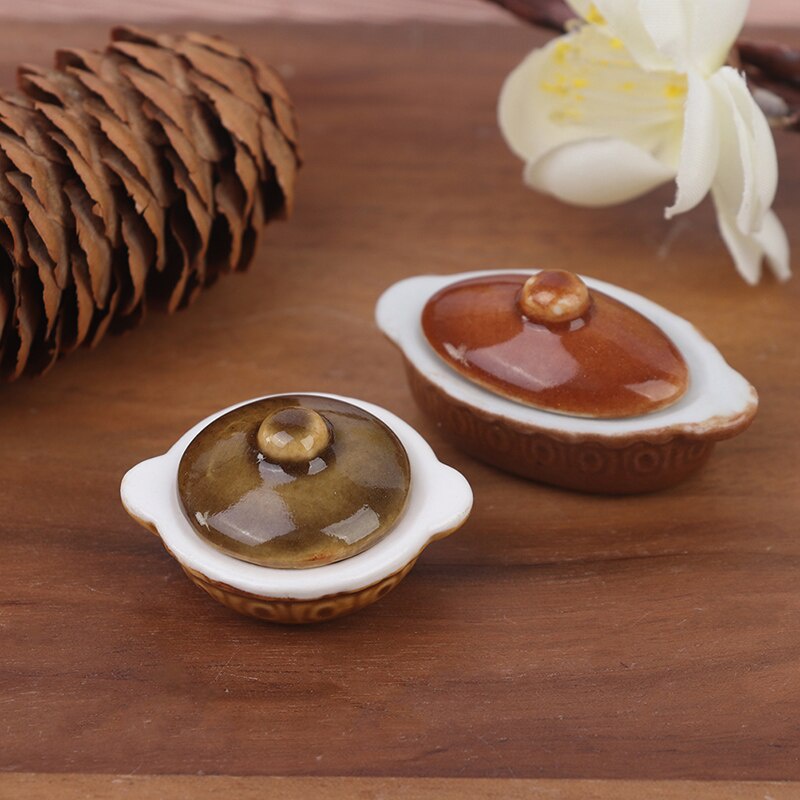 1 Stuks 1:12 Poppenhuis Miniatuur Keukengerei Kookgerei Mini Pot Ketel Pan Poppenhuis Accessoires Spelen Keuken Speelgoed