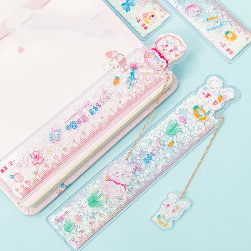 1 Pcs Kawaii Rabbit Ruler Cute Student Stationery ... – Vicedeal