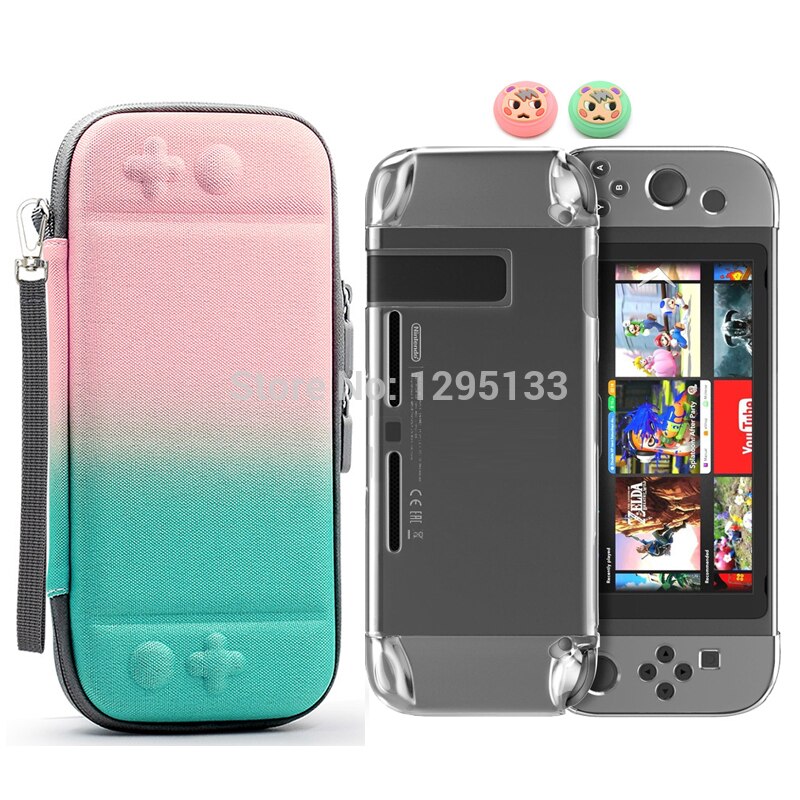 Hard Travel Protective Storage Bag For Nintend Switch Crystal Shell For Nintendo Switch Console Case Game Accessories: Pack D