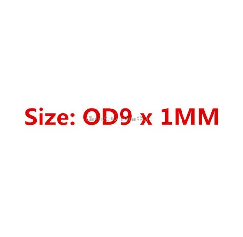 100 Stuks Zwart Nitril butadieen "O" Type Afdichting Rubber Ring Pakkingen 4.5/5/5.5/6 /6.5/7/8/9/10/11/12/13/* 1 MM: 1mm X 9