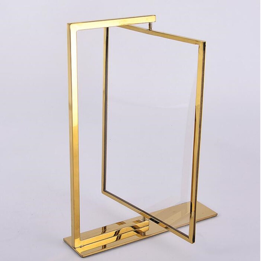 360 Free Degree Rotation A4 Double-sided Poster Cafe Table Sign Advertising Desk Display Stand Rack