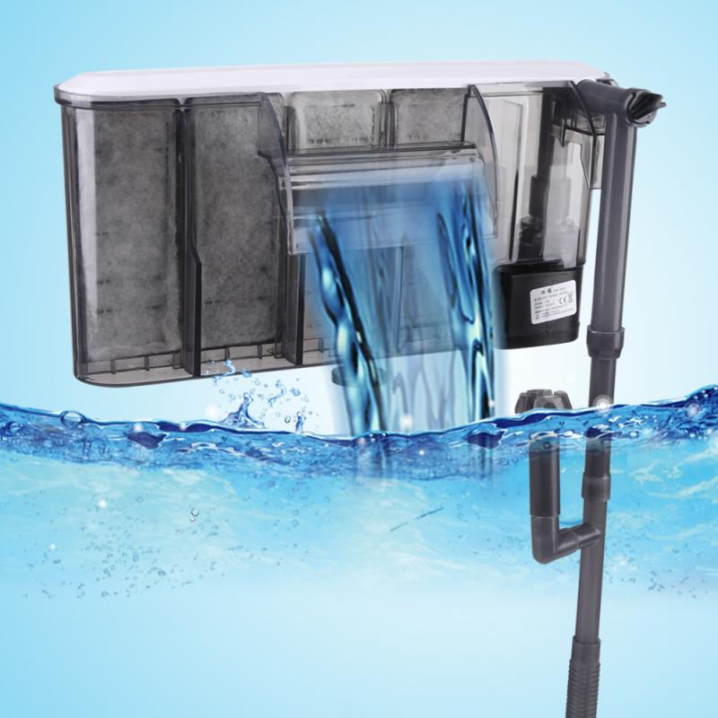 3- in -1 externe hangende aquariumfilter aquariumfilter externe hangende aquariumpomp aquarium powerfilter