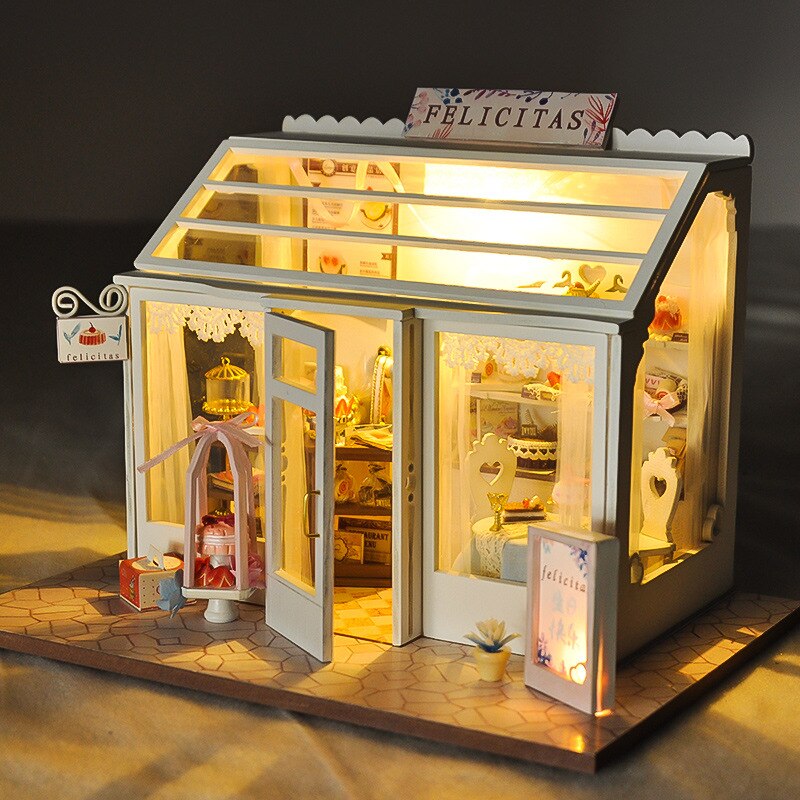 Diy Doll House Street Trend Shop Series Nail Shop Hair Salon Beauty Shop Boys And Girls Birthday Valentine&#39;s Day: 5