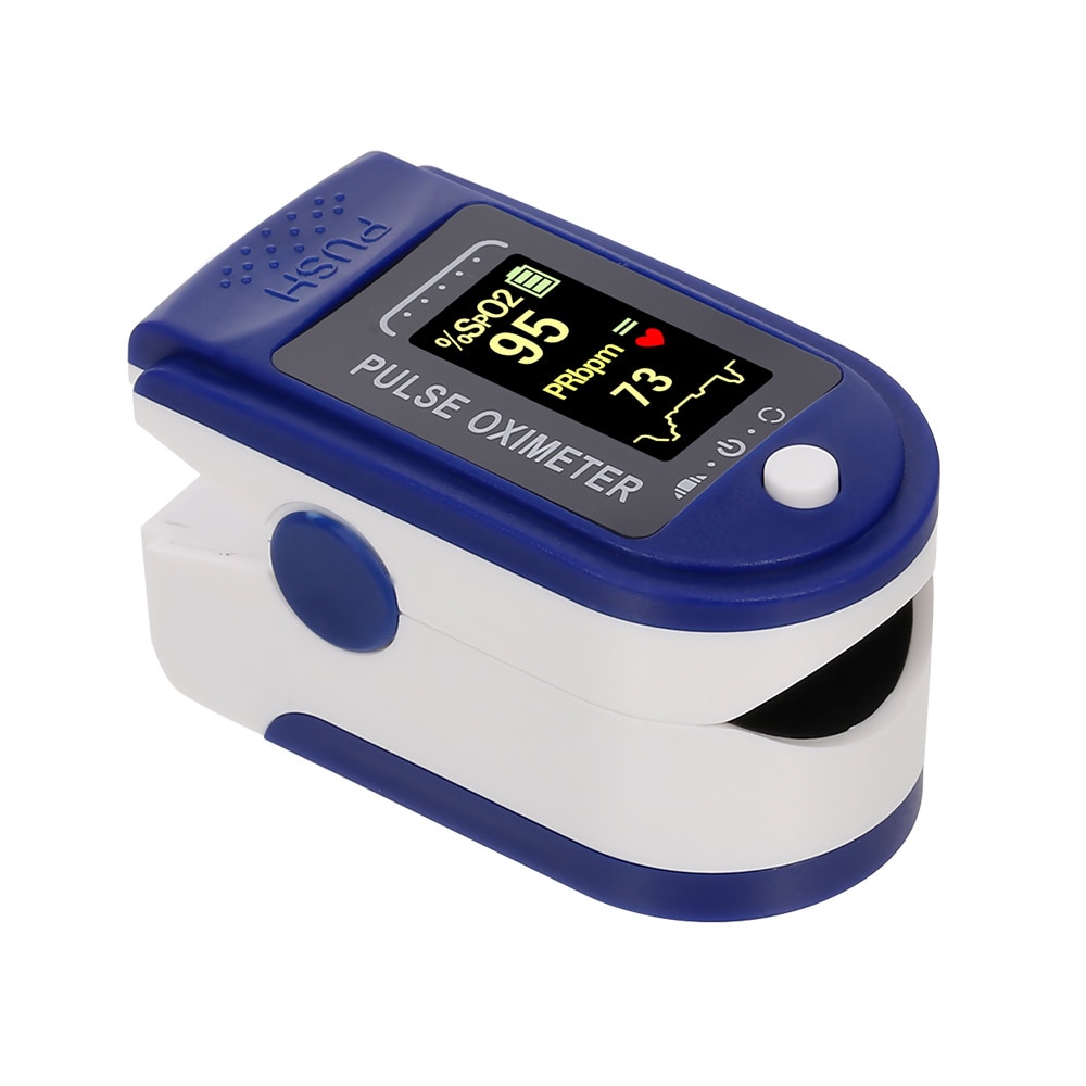Bloed Zuurstof Vinger Pulse Digitale Vingertop Oximeter Zuurstofverzadiging Meter Vinger Monitor Draagbare Saturatiemeter (Geen Batterij)