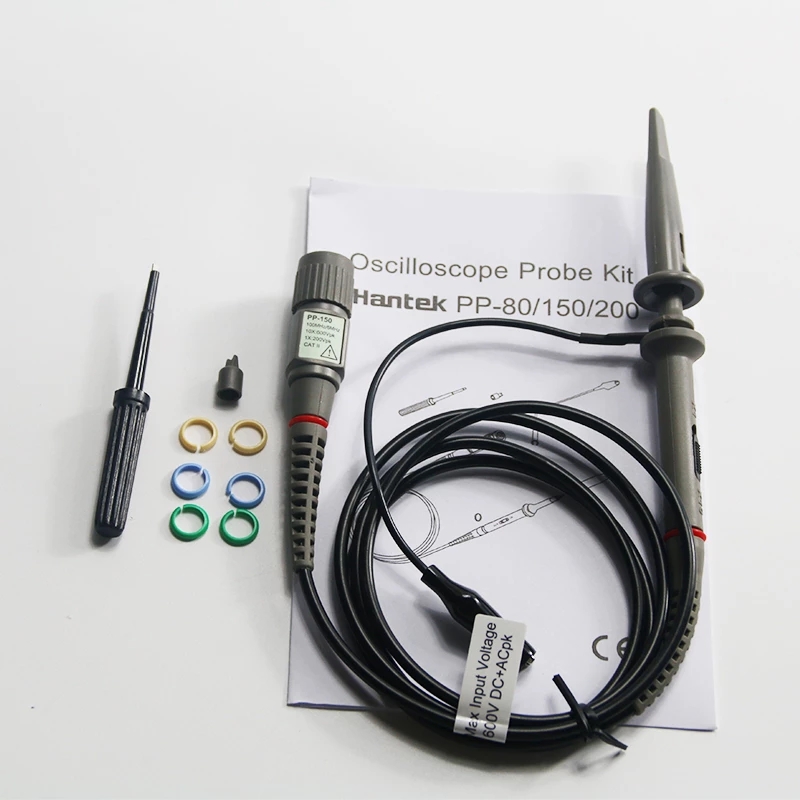 Hantek oscilloskop sond 60 mhz 100 mhz 200 mhz 250 mhz för  ( pp80 pp150 pp200 pp250)  oscilloskop tillbehör