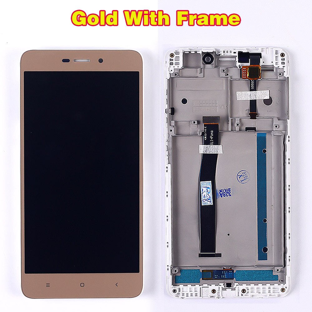 100% testé écran LCD pour Xiaomi Redmi 4A 5.0 pouces écran tactile 1280*720 numériseur cadre d'assemblage avec verre trempé gratuit