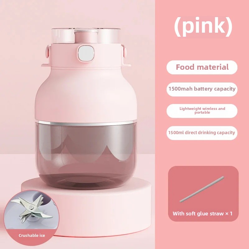 Automatisk hemmabruk juicepress kopp tonton kopp populär internet röd paus väggmaskin multifunktionell plastkroppsjuicemaskin: Vit