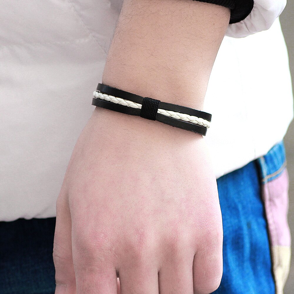 Kirykle Anker Armband Mannen Charm Leather Rope Chain Armbanden Paracord Mode Anker Armband Mannelijke Wrap Metal Sport Haken