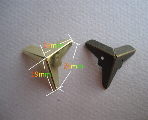 Packing hardware archaize package Angle iron shell box package four corners small Angle side length 25mm