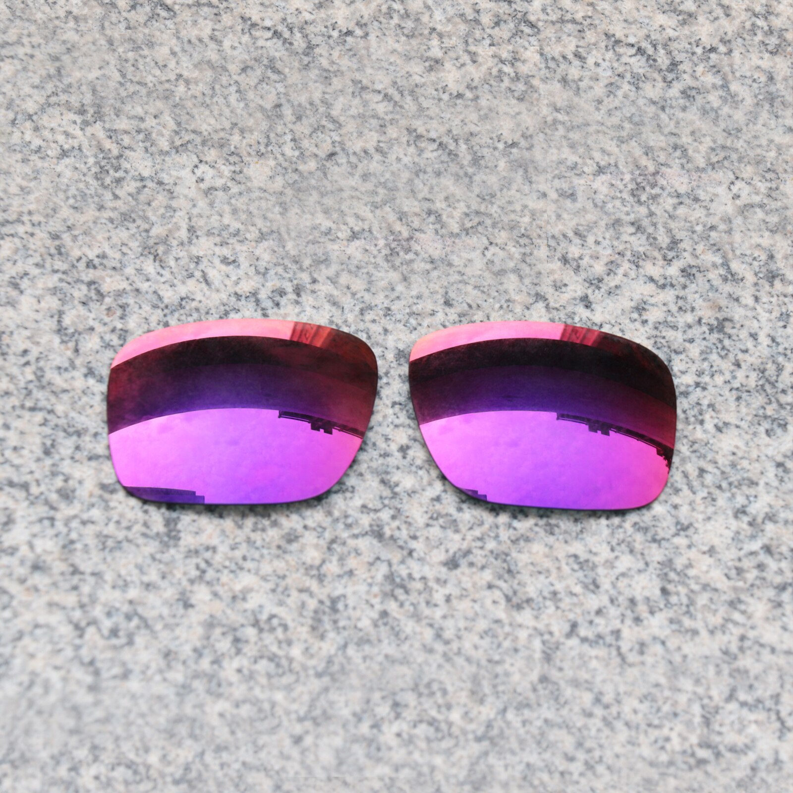Eos polariserede forbedrede erstatningslinser til oakley jupiter firkantede solbriller - midnatssol polariseret spejl