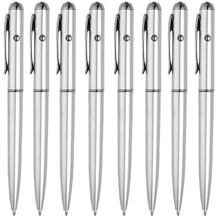 Stylo à encre Invisible avec lumière violette, gadget espion ninja pour écrire des messages secrets pour noël, Thanksgiving, d&#39;halloween: Style A 8 Pcs