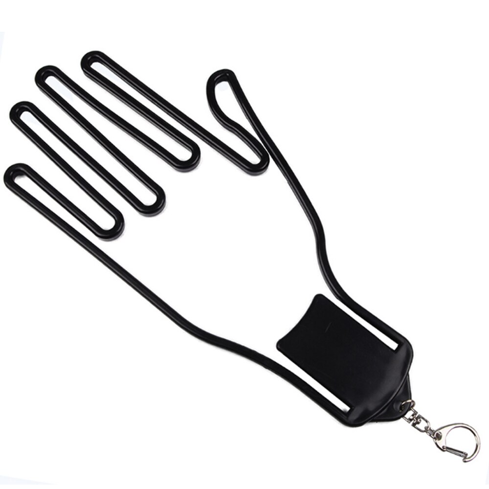 Golf Handschoen Houder Handschoen Rack Droger Hanger Brancard Voorkomen Handschoenen Krimpen Vervormen Plastic Met Sleutelhanger 8 Kleuren: Black