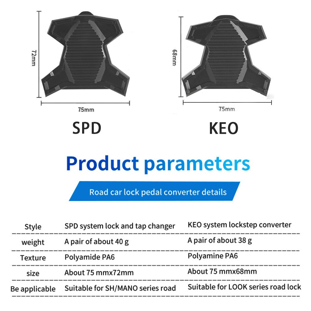Road bike pedales Cycling SPD and LOOK KEO Systems bicicleta accessories R540 R550 Conversion spd/keo pedals