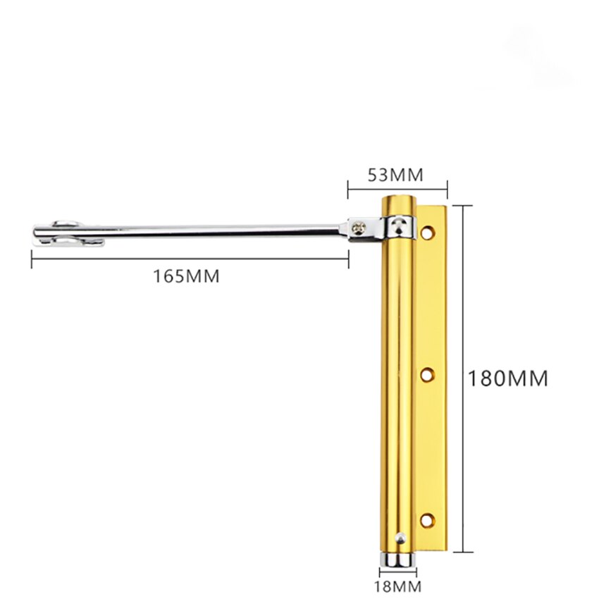 Automatic Spring Latch Hinge For Home Office Fire Rated Door Adjustable Door Closer Stainless Steel Furniture Hardware