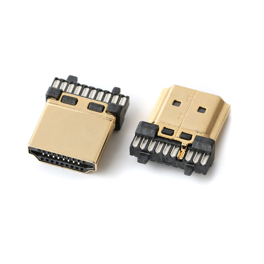 5pcs/Lot HDMI 19Pin 20P 20Pin Male Plug Connector HDMI Female Male Socket Jack HDMI Repair Replacement: I    Male
