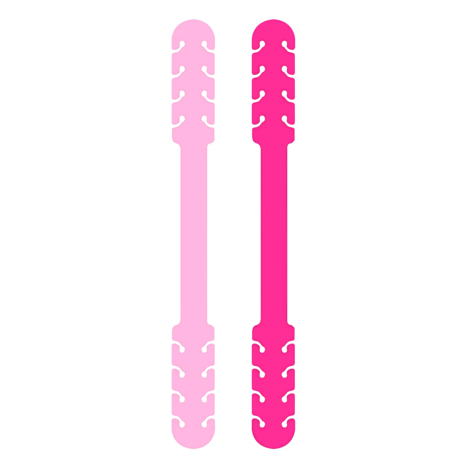 TBOC Salva orejas para Mascarillas Extensor Ajustable [Pack 2 Piezas] Correa Antideslizante Silicona Sujetar Cuello Salvaorejas: Rosa - Fucsia