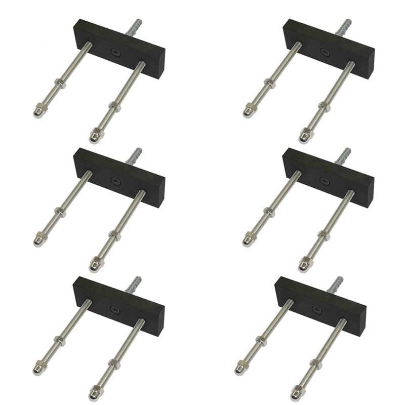 6 Pack Skateboard Drijvende Dek Display Wall Mount Rack Holder Hanger Fit Home Storage Display: Default Title